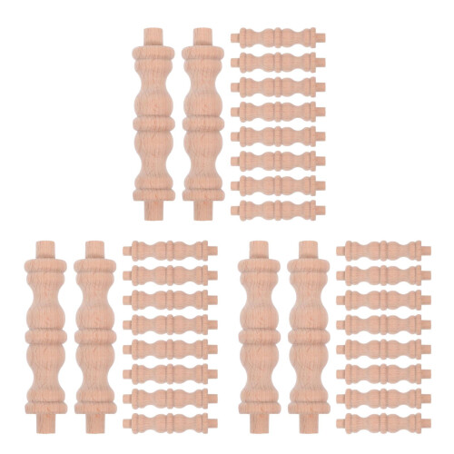 30Pièces Colonne En Bois Khaki Compacte Pour Bar Entrée 2