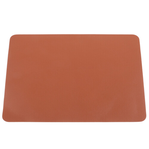 2Pcs Light Brown Desk Pad Office Mouse Pad Non-Slip Waterproof