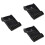 3Pcs Hair Scissors Storage Black - Practical Salon Tools Organizer 5