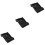 3Pcs Hair Scissors Storage Black - Practical Salon Tools Organizer 4