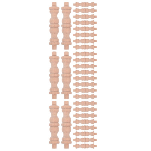30Pièces Colonne En Bois Khaki Compacte Pour Bar Entrée 1