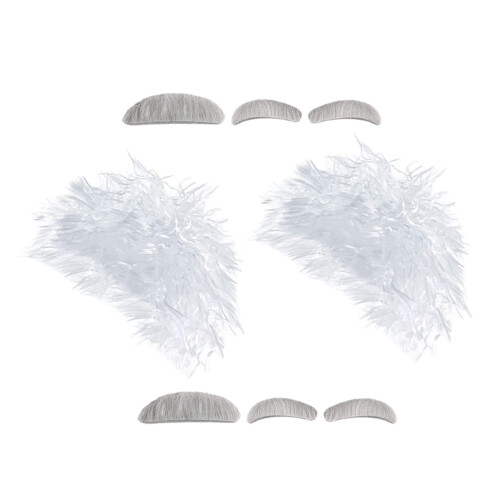 4Ensembles Kit Costume Perruque Sourcils Fils 1