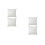 4Pièces Inserts De Coussin Blancs Carrés En Matière Pour Salon 6