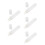 5Pièces Stylos Peinture Blancs Rechargeables Usage Bureau 5