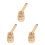 3Pcs Durable Brass Fountain Nozzles Golden Adjustable 4