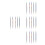 20Pièces Ensemble Outils Métalliques Nail Art Dotting Pen Multicolor Double 4
