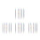 20Pièces Ensemble Outils Métalliques Nail Art Dotting Pen Multicolor Double 7