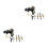 2Sets Woodwork Drilling Locator Black Aluminum Punching Location Tool 7