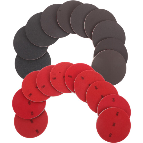 40Pcs Bowling Ball Maintenance Kit Red Sponge Sanding Pads Set