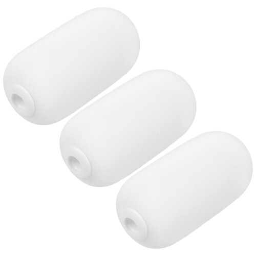 3Pcs Convenient Replaceable Sponge Heads White for Telescopic Mop Tool