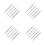 20Pièces Ensemble Outils Métalliques Nail Art Dotting Pen Multicolor Double 9