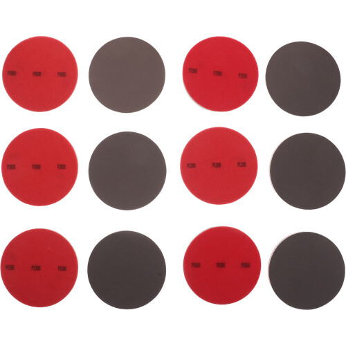 40Pcs Bowling Ball Maintenance Kit Red Sponge Sanding Pads Set 1