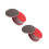40Pcs Bowling Ball Maintenance Kit Red Sponge Sanding Pads Set 3
