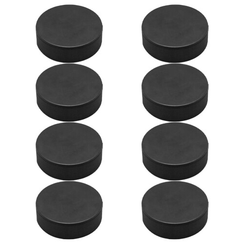 16Pièces Palets Hockey PU Noir Résistance Usage