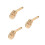 3Pcs Durable Brass Fountain Nozzles Golden Adjustable 6