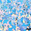 800Pièces Fleurs Bleues Sequins Patchs Couture Vêtements DIY 4