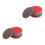 40Pcs Bowling Ball Maintenance Kit Red Sponge Sanding Pads Set 8