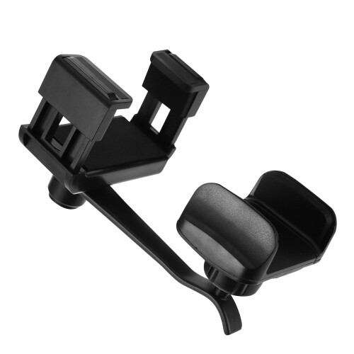 2Pièces Support GPS ABS Noir Compact À Clipper Sur Rétroviseur 1