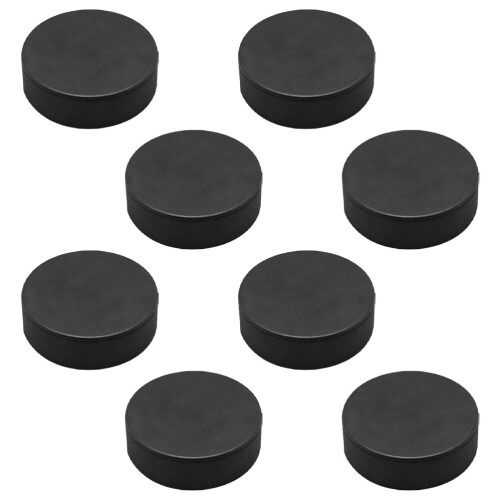 16Pièces Palets Hockey PU Noir Résistance Usage 1