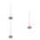 3Pièces Suspension Strass Décor Rétroviseur 4