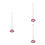 3Pièces Suspension Strass Décor Rétroviseur 6