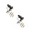 2Sets Woodwork Drilling Locator Black Aluminum Punching Location Tool 5