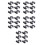 30Pcs Precision Model Train Wheels Black Plastic for Kids Toy Sets 9