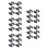 30Pcs Precision Model Train Wheels Black Plastic for Kids Toy Sets 7