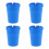 4Pièces Cendrier Auto Portable Bleu Plastique Compact Pour 7