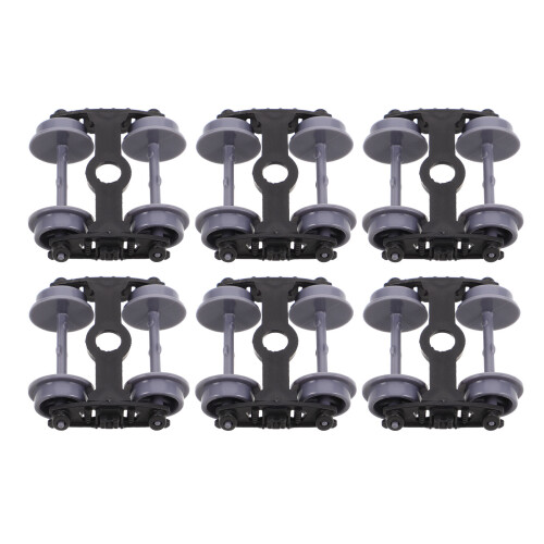 30Pcs Precision Model Train Wheels Black Plastic for Kids Toy Sets 1