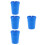 4Pièces Cendrier Auto Portable Bleu Plastique Compact Pour 5