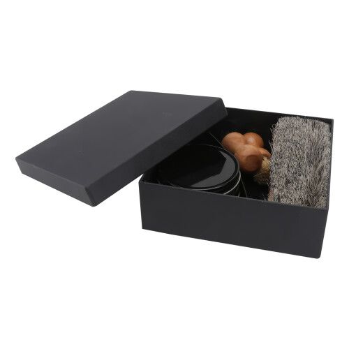 2Ensembles Kit Nettoyage Chaussures Cuir Crème Et Brosse 1