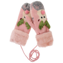 2Paires Hiver Roses Chauffants En Laine Pour Étudiants