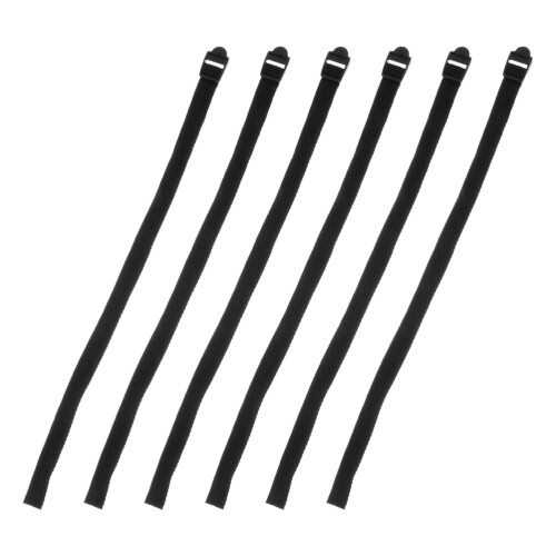 18Pcs Multifunctional Black Nylon Ski Pole Wrist Straps Adjustable Fit