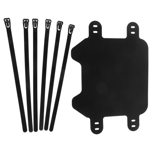 4Pièces Plaque Plastique Noir Durable Et Stylée 1