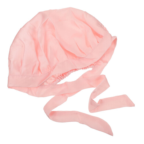 2Pièces Bonnet Protecteur En Soie Rose Pour Longs Usage 1