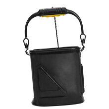Black Folding Live Fish Container Waterproof Eva Fishing Bucket