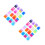 60Pcs Creative Kids Velour Scarf Assorted Colors for Performance Use 3