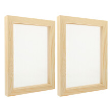 10Pièces Kit Pâte Papier DIY Bois Beige Cadres Créatifs Pour Enfants