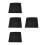 4Pièces Inserts Coussin Noir Mousse Support Ferme 6