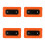 4Pièces Connecteur Paddle En PVC Orange, Stabilité Rapidité 10