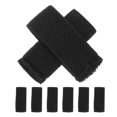 24Pièces Rétenteurs De Sangles Élastiques En Nylon Noir Pour Ceintures
