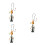 3Pièces Porte- Pendentif Gourde Chinoise Pompon 5