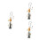 3Pièces Porte- Pendentif Gourde Chinoise Pompon 7