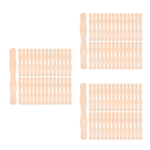150Pièces Bâtonnets En Bois Beige Pour DIY Mariage 2