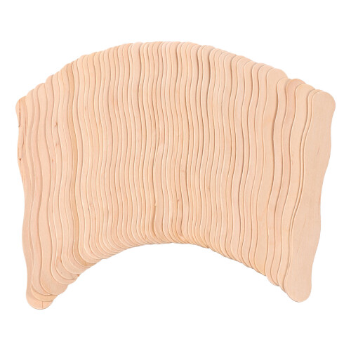150Pièces Bâtonnets En Bois Beige Pour DIY Mariage 1