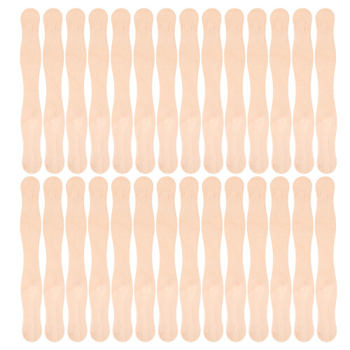 150Pièces Bâtonnets En Bois Beige Pour DIY Mariage