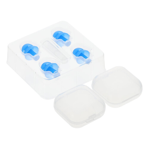 4Paires Bouchons Silicone Protection Auditives Doux