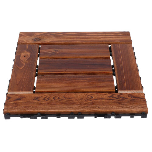 3Pièces Tuiles Bois Vissé Patio Balcon Design Renforcé 1
