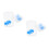 4Paires Bouchons Silicone Protection Auditives Doux 10